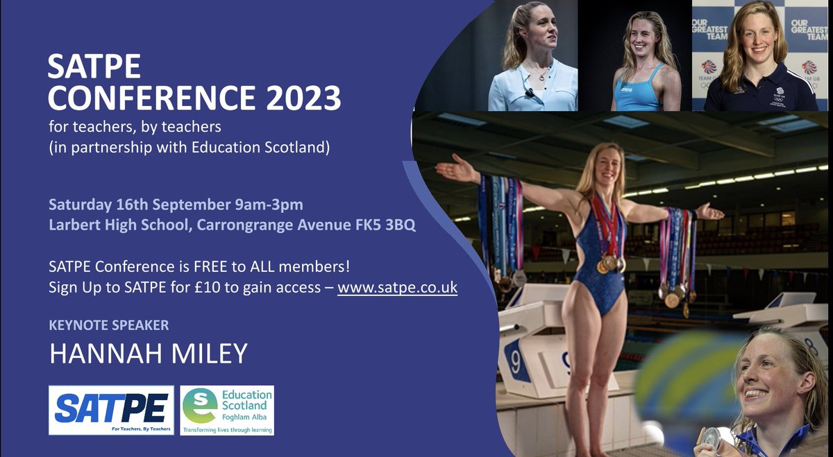 SATPE1's tweet photo. All setup for @SATPE1 conference tomorrow at @LarbertHigh! 

Remember to enter via the pupil entrance as shown below ⬇️ https://t.co/Hs1lNY6lio