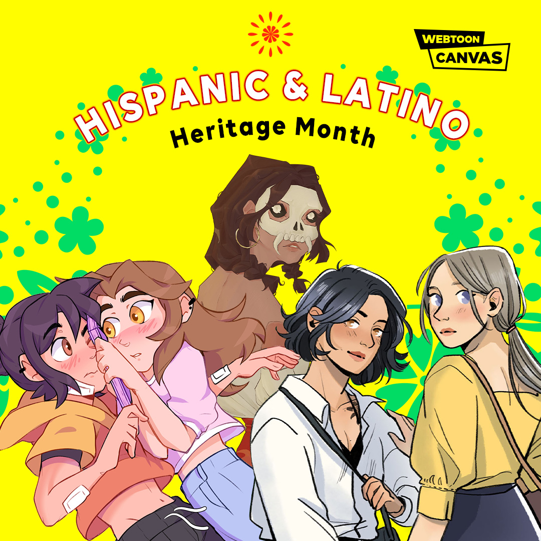 Celebrate Latino and Hispanic Heritage month with these webcomics on #WEBTOONCANVAS! 🤗 ✨ Amitla | @rat_punk_ ✨ Literary Link | @Yenzuxy ✨ Office Talk | @/alondraw_comics (IG) Start Reading! webtoons.com/en/collection/…