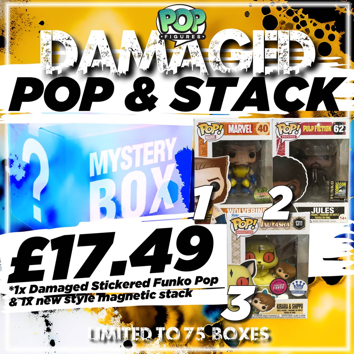 FiguresPop's tweet image. 💣🔥LIVE NOW!!!🔥💣

🔗popfigures.com/products/damag…

#mystery #mysterybox #funkomysterybox #funko
