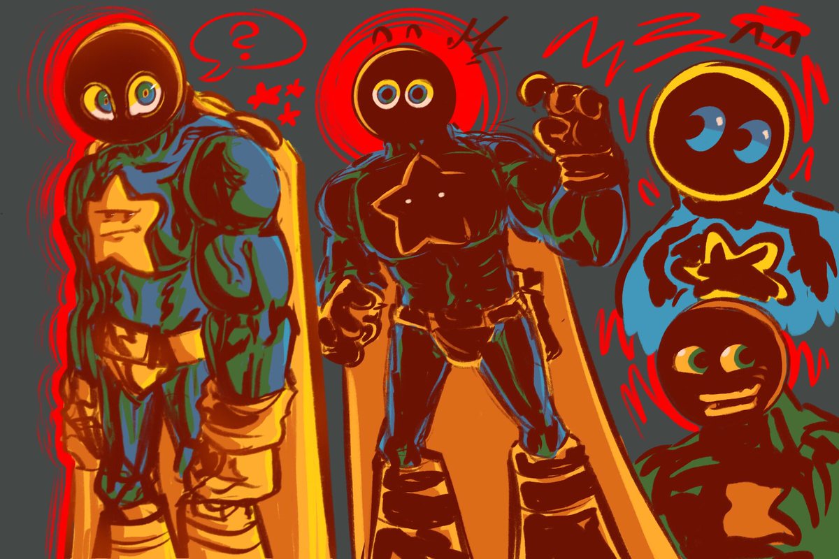 LoobydooP's tweet photo. This panel made him look freaky and it inspired me (sorry itโs so crusty lol) #captainsmiley #comicjumper https://t.co/7KakHckZsr