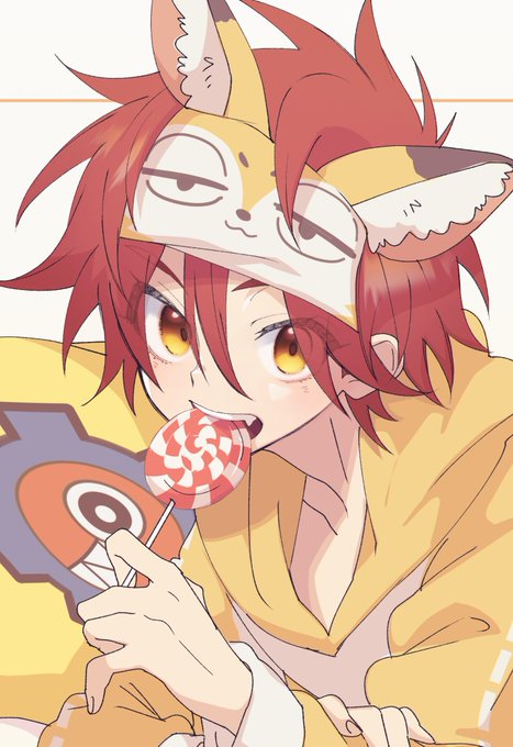 「red hair yellow hoodie」 illustration images(Latest)