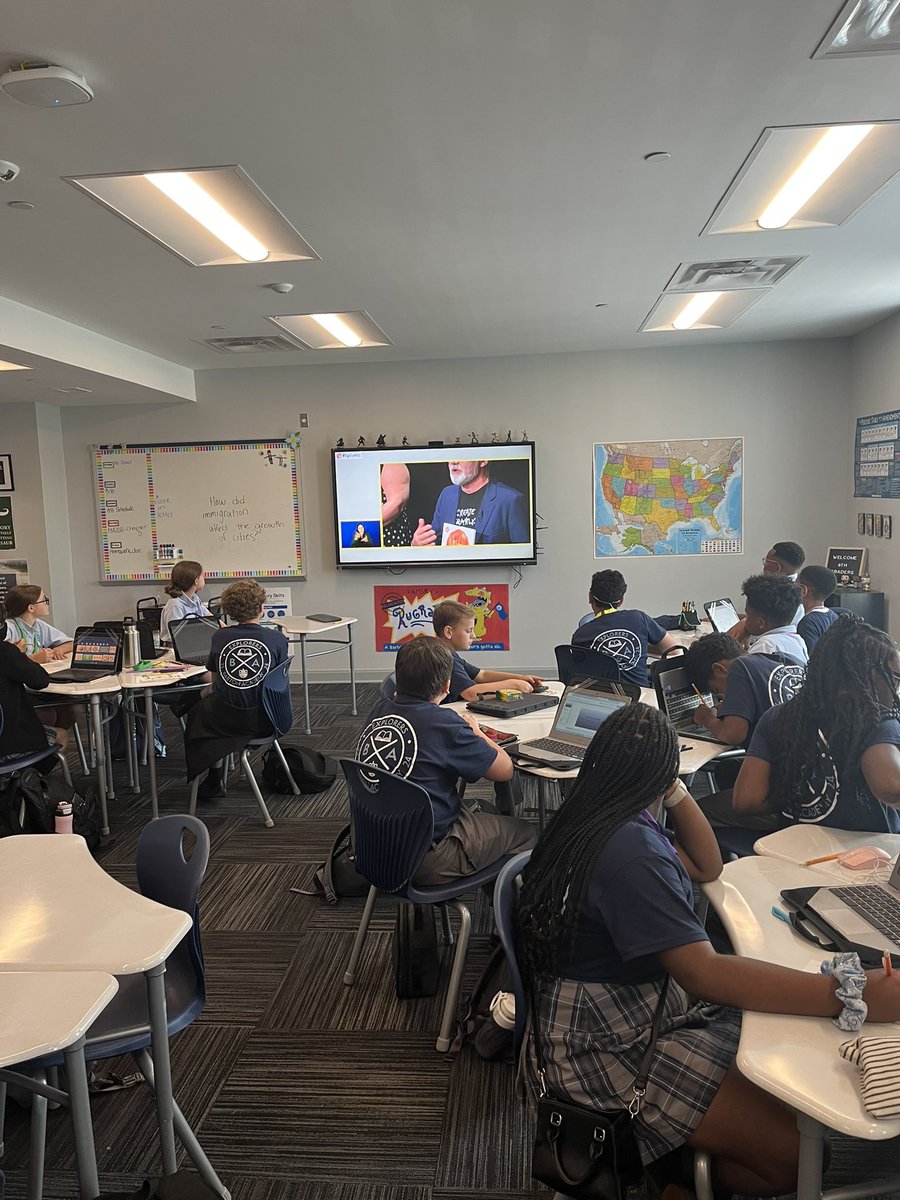 ramsayexplorers's tweet photo. We got to hear Peter H. Reynolds read Dot Day live today on @MicrosoftFlip !!! Go make your mark in the world! @BartonAcademy https://t.co/EHIKQRmZ7j