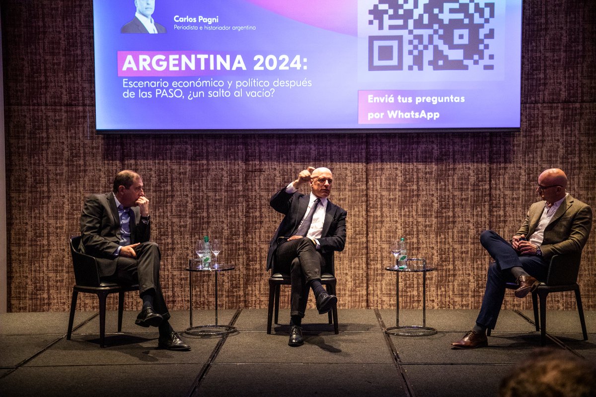 #URUGUAY
CPA FERRERE reunió a <a href="/CarlosPagniOKK/">Carlos Pagni - Fan</a> (destacado periodista e historiador argentino), <a href="/OddoneGabriel/">Gabriel Oddone</a> y <a href="/AlfonsoCapurro/">Alfonso Capurro</a> (socios de CPA FERRERE), para analizar el escenario económico y político que dejaron planteado las elecciones PASO en Argentina.

🧵👇