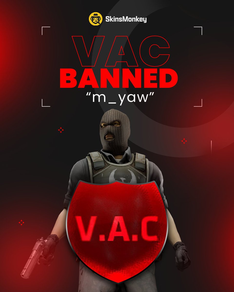skinsmonkey's tweet photo. WARNING!  ⚠️

Whatever you do, do not use the "m_yaw" command in game, and if you do, it will result in a VAC ban.

Repost to spread awareness! https://t.co/CoZfJrfqWz