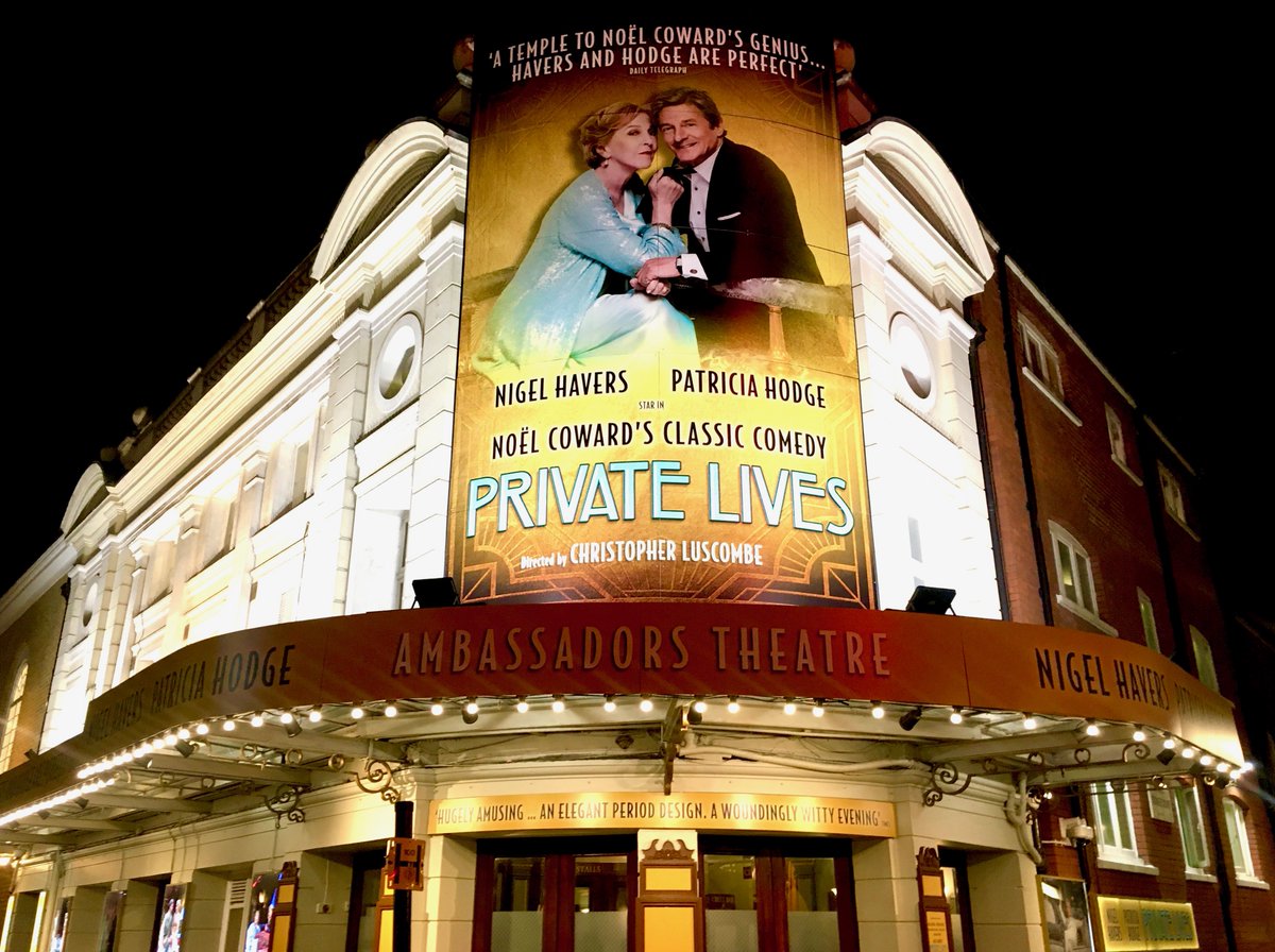 MalcMcKee's tweet photo. Sparkling press night at the Ambassadors. Chris's production is superb, Simon's sets are stunning and the actors are on top form. 'a fizzing revival . . . joyous' Telegraph; ' Havers and  Hodge on consummate form' Eve Std. Brilliantly entertaining evening. Highly recommended. https://t.co/S6qITODBlP