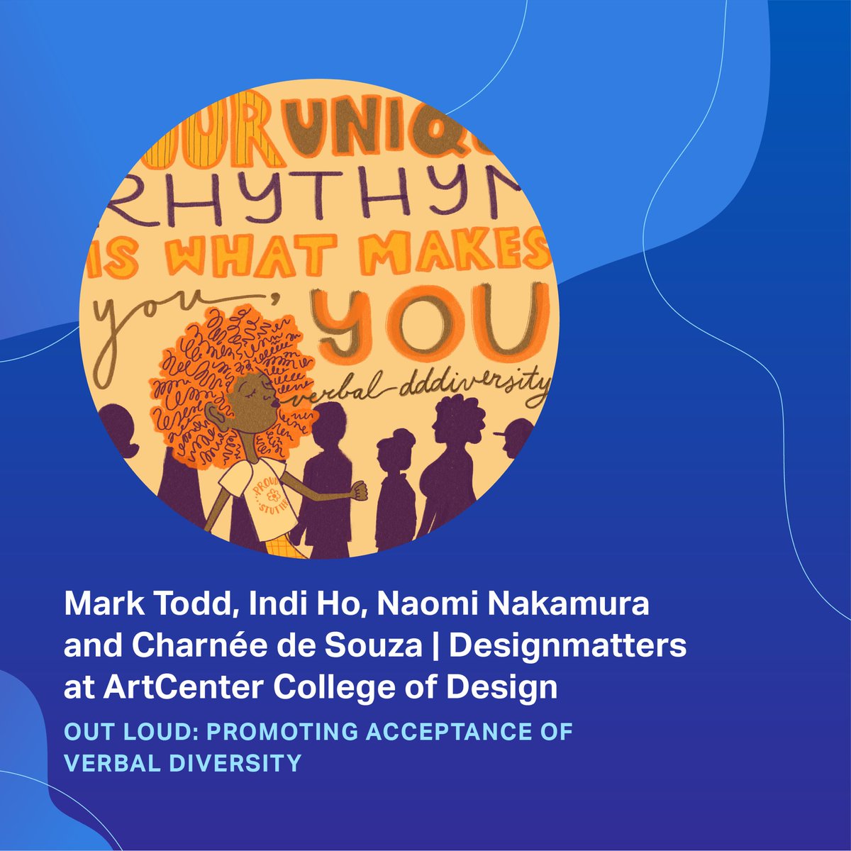 Designmatters at ArtCenter College of Design (@designmattersca) on Twitter photo Thrilled to share <a href="/artcenteredu/">ArtCenter College of Design</a> students & faculty in partnership w <a href="/ProudStutter/">Proud Stutter</a> have won an Ideas that Matter grant from <a href="/SappiNA/">Sappi North America</a>! It is always thrilling to see projects move beyond the walls of our classroom and make an impact! Thrilled to share <a href="/artcenteredu/">ArtCenter College of Design</a> students & faculty in partnership w <a href="/ProudStutter/">Proud Stutter</a> have won an Ideas that Matter grant from <a href="/SappiNA/">Sappi North America</a>! It is always thrilling to see projects move beyond the walls of our classroom and make an impact!