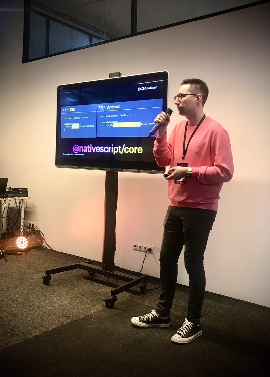 Bezlepkin's tweet image. A short talk about @NativeScript at the CrossConf 2023, Moscow, Russia

#crossconf #nativescript