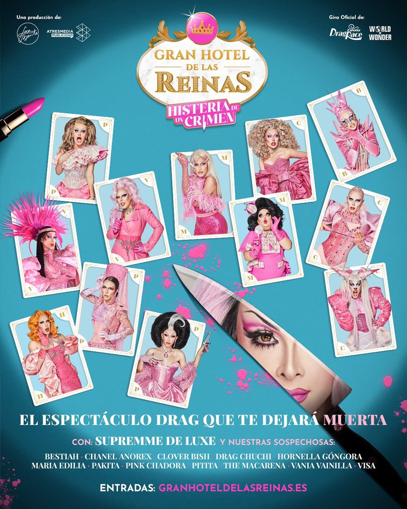 ¡Mucha mierda a todas las reinas de la T3 de @DragRaceEs en el arranque de la gira! Os mando todo mi 💖 @lamariaedilia @dragchuchi @ChanelAnorex @iamthemacarena @DragVisa @PinkChadora @PakitaSpain @soymuybestiah @cloverbish @MissGongora @Vania_vainillaa @PititaQueen