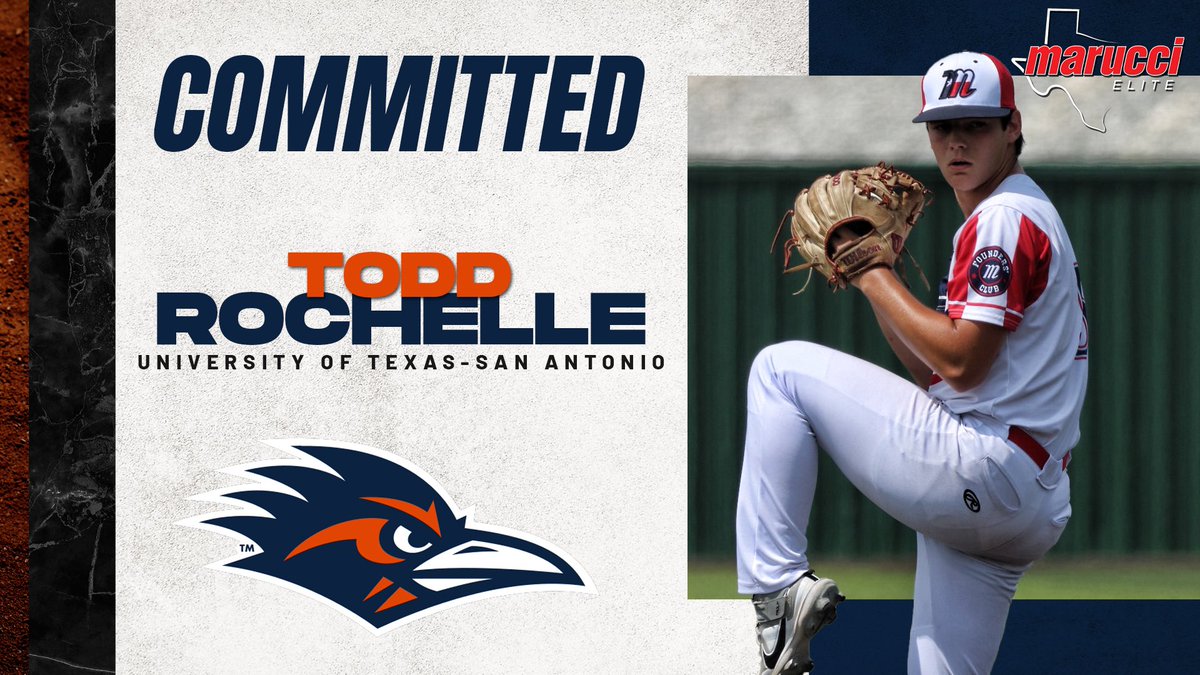 METx Recruiting (@recruitmetx) on Twitter photo Congratulations to 2024 <a href="/ToddRochelle3/">Todd Rochelle</a> on his commitment to <a href="/UTSABSB/">UTSA Baseball ⚾️</a>! Big time power arm out of Mansfield Legacy! Big part of the <a href="/METxEastTX/">Marucci Elite TX-East TX</a> - Mayo team. Honored to have you in the <a href="/MarucciEliteTX/">Marucci Elite Texas</a> family! #InOrInTheWay #MarucciFamily Congratulations to 2024 <a href="/ToddRochelle3/">Todd Rochelle</a> on his commitment to <a href="/UTSABSB/">UTSA Baseball ⚾️</a>! Big time power arm out of Mansfield Legacy! Big part of the <a href="/METxEastTX/">Marucci Elite TX-East TX</a> - Mayo team. Honored to have you in the <a href="/MarucciEliteTX/">Marucci Elite Texas</a> family! #InOrInTheWay #MarucciFamily