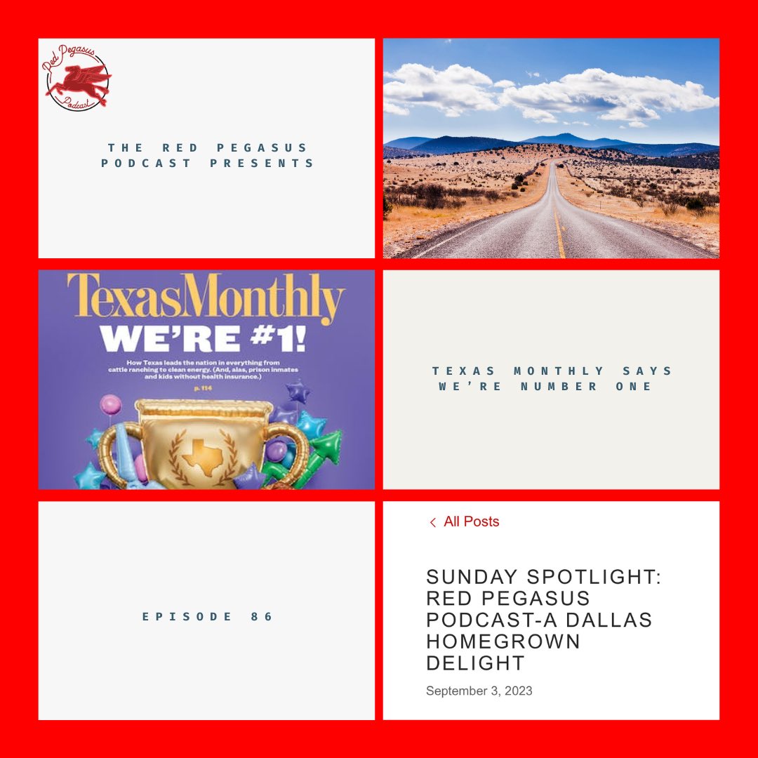 Texas Monthly Says We’re #1 | Ep. 86

Whether it's the good, the bad, or the ugly, Texas finds itself atop many different charts and categories.

Throughout episode 86, the guys read off the first ever feature article of this podcast. S/O to @StallionsGSB for the love and support
