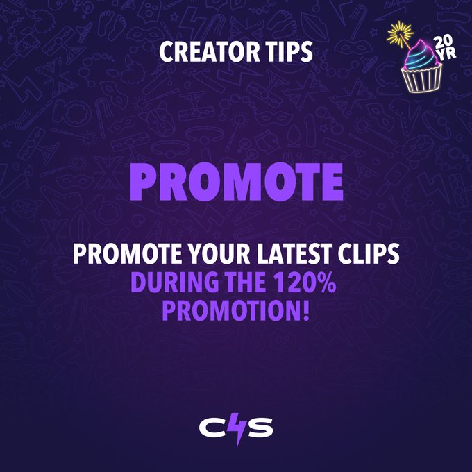 Let your fans know when you've uploaded new clips! https://t.co/klDQtnCGog<a href="/tag/c4sbbw24"class="tags"><span>#c4sbbw24</span></a>