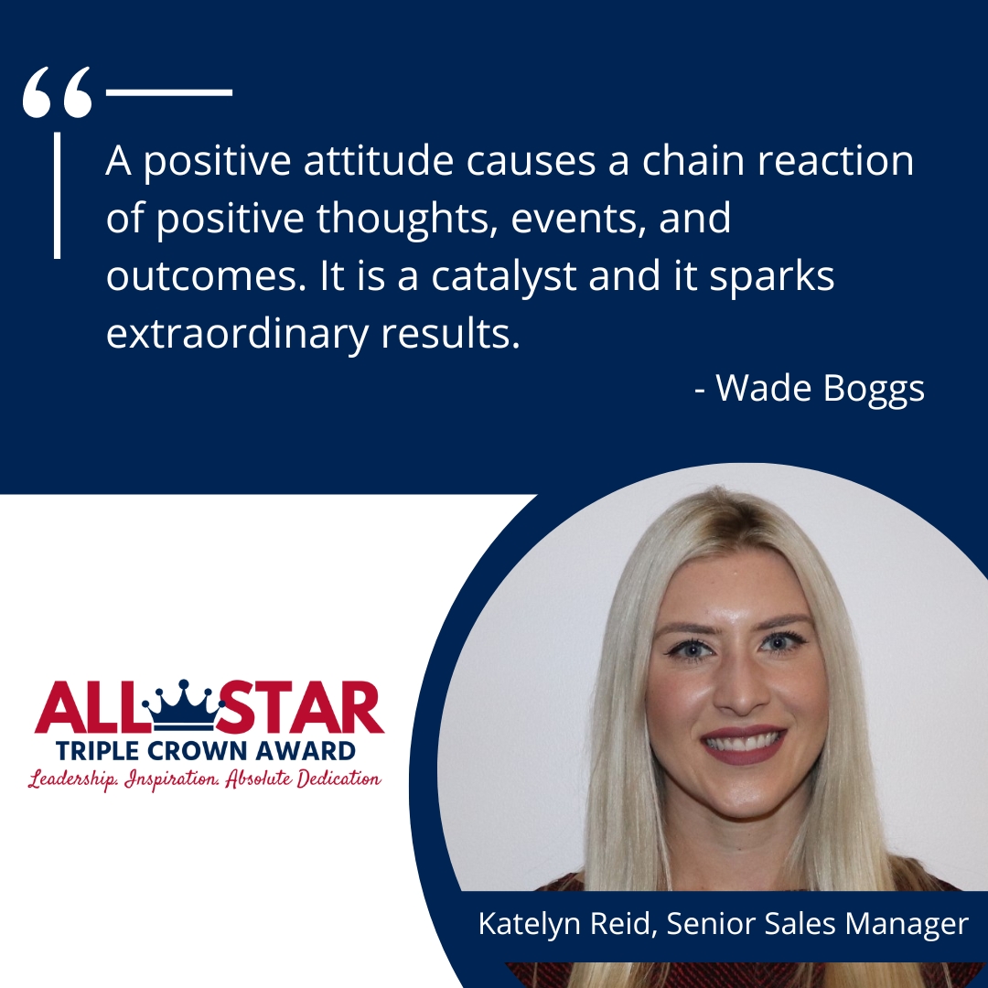 AllStar_HCS's tweet photo. Our Q2 Triple Crown Award Winner Katelyn Reid, Sr. Sales Manager, shares an inspiring quote to jumpstart your week! #Leadership #TripleCrown #AbsoluteDedication https://t.co/Bm4dKPvXKb