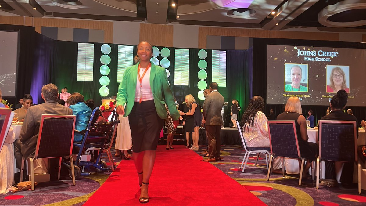 GlobalImpactAc1's tweet photo. We are #RoBeeProud of our Teacher of the Year (Ms. Hill-Jones) and our Professional of the Year (Ms. Gibson) for representing GIA @FultonCoSchools Legacy of Excellence Awards! Congratulations to you both on such a prestigious honor! What a way to #AmazeandInspire! #FCLegacy23 https://t.co/67rs1Z2xnj