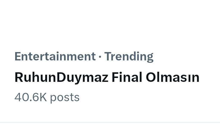 RuhunDuymaz Final Olmasın