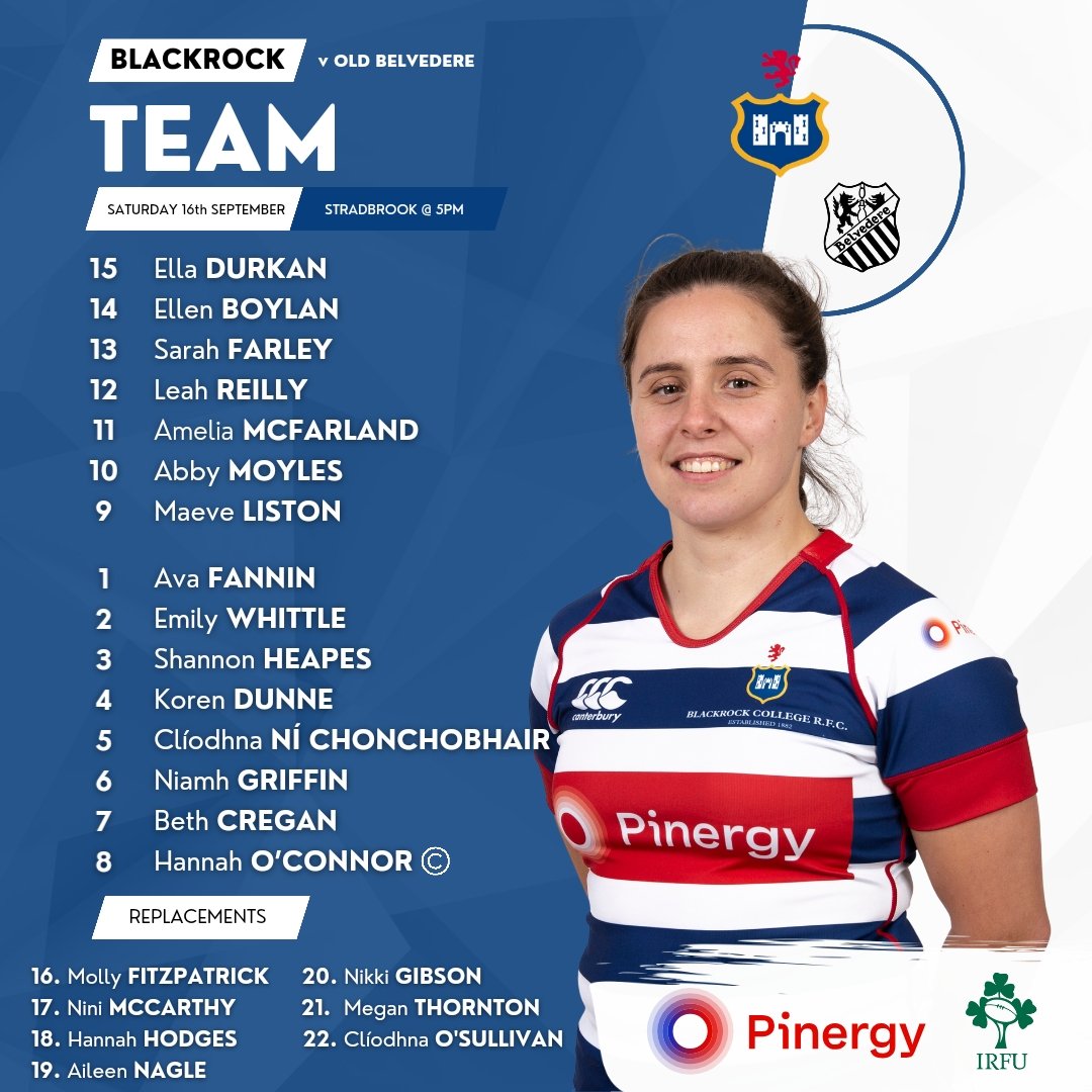 BlackrockWomensRugby (@rockwomensrugby) on Twitter photo ππ€ππ π π½ππ‘π«π€ β© ππ€πͺπ£π ππ£π
The new season has arrived! It's a Dublin derby for round 1οΈβ£ of the <a href="/IrishRugby/">Irish Rugby</a> AIL ππ» If you can't make it down in person @ 5pm, tune into the Irish Rugby YouTube channel for a live stream with commentary from the <a href="/theclubscenepod/">The Club Scene Podcast</a> πβ€οΈ ππ€ππ π π½ππ‘π«π€ β© ππ€πͺπ£π ππ£π
The new season has arrived! It's a Dublin derby for round 1οΈβ£ of the <a href="/IrishRugby/">Irish Rugby</a> AIL ππ» If you can't make it down in person @ 5pm, tune into the Irish Rugby YouTube channel for a live stream with commentary from the <a href="/theclubscenepod/">The Club Scene Podcast</a> πβ€οΈ