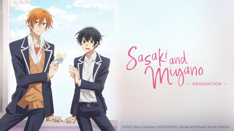 Sasaki and Miyano: Graduation Anime Movie 

Coming to Crunchyroll on September 28✨