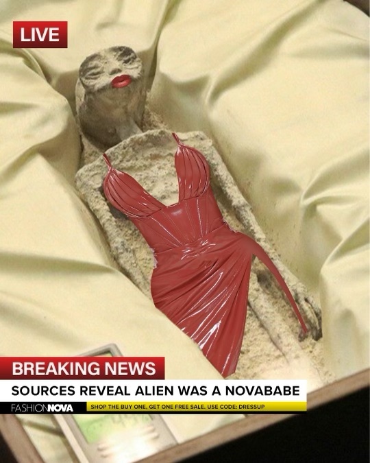 Suspected Alien Corpse Turns Out To Be A Novababe 🫢