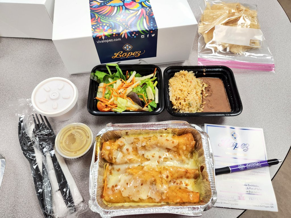 JSES_Stallions's tweet photo. #ThankYou so much Ms. Ramirez (PreK) for nominating our @JSES_Stallions staff for a  free lunch from @lopezmexrest! 🍽  It was absolutely delicious! 😋 https://t.co/79K56Z36f7