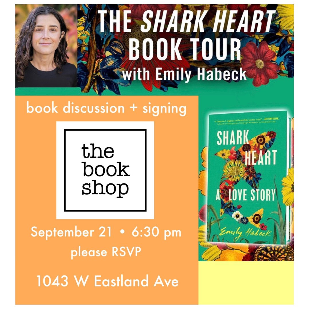 Emily Habeck MTS'21 will host a discussion and signing for her debut novel, Shark Heart Thursday, September 21, 6:30 pm - 7:30 pm at the book shop: 1043 W. Eastland Ave. Nashville, TN 1/2 @EmilyHabeck @thebookshopnash