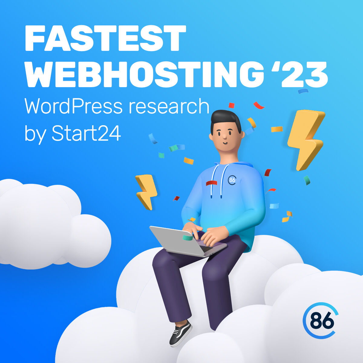 Again, rated fastest WordPress hosting provider by Start24! 🚀 Even our most affordable plan outperforms other providers.
