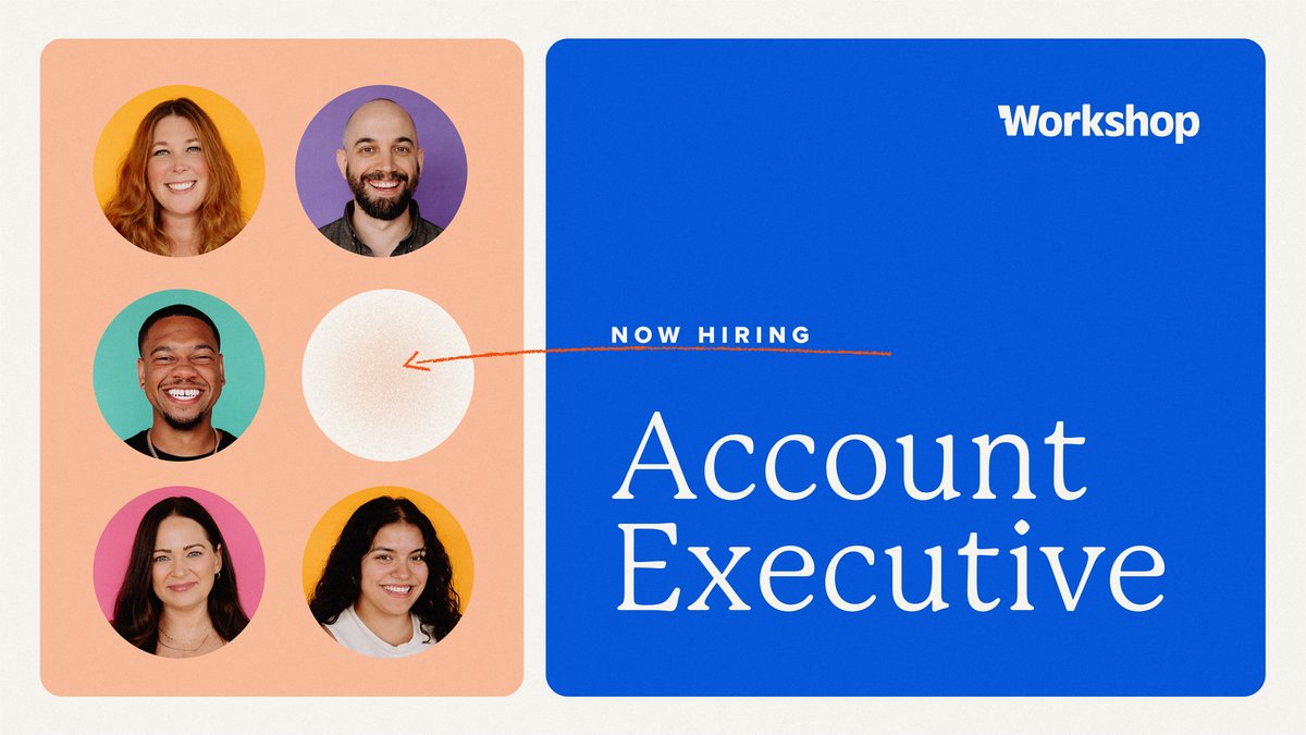 We are excited to be growing our team here at Workshop! We are currently hiring for an Account Executive. If you think you would be a great fit, apply today! Come help us build the #1 internal comms email platform. 🚀

More info here --> useworkshop.com/hiring/account…
