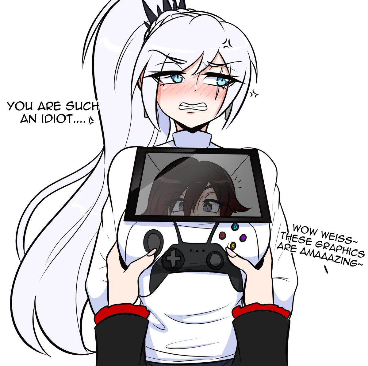 Trying out a new controller~ ☺️☺️🌹❄️

#RWBY #whiterose