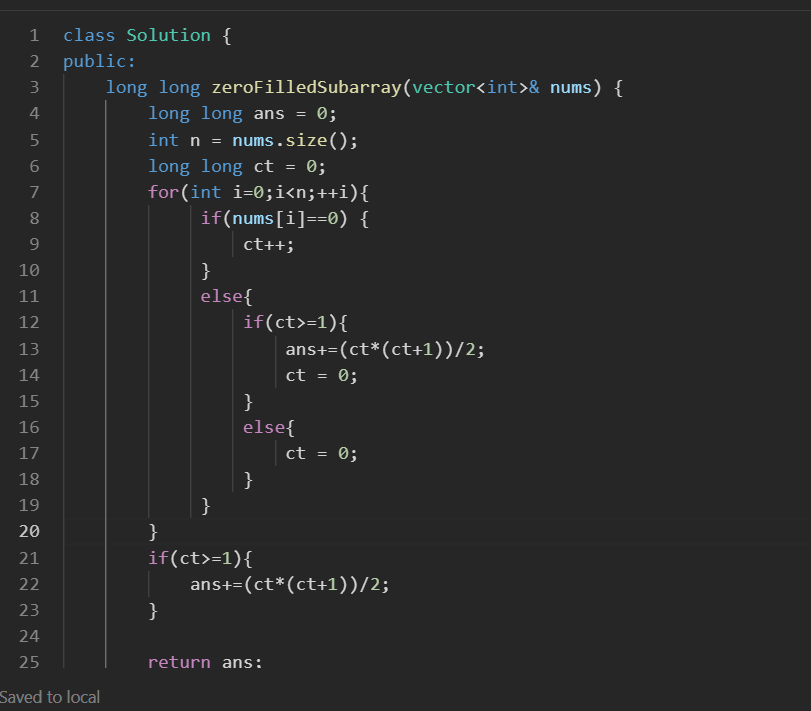 KhatikSwwapnil's tweet photo. Day 48 of #100DaysOfCode! 🚀 Nailed "Number of Zero-Filled Subarrays" using two powerful approaches: Simple and Sliding Window! Feeling accomplished! 💻📈 #Cpp #DSA #CodingChallengeVictory #ProgrammingWin #CodeBreaker #leetcode https://t.co/Y4YCYezG5r