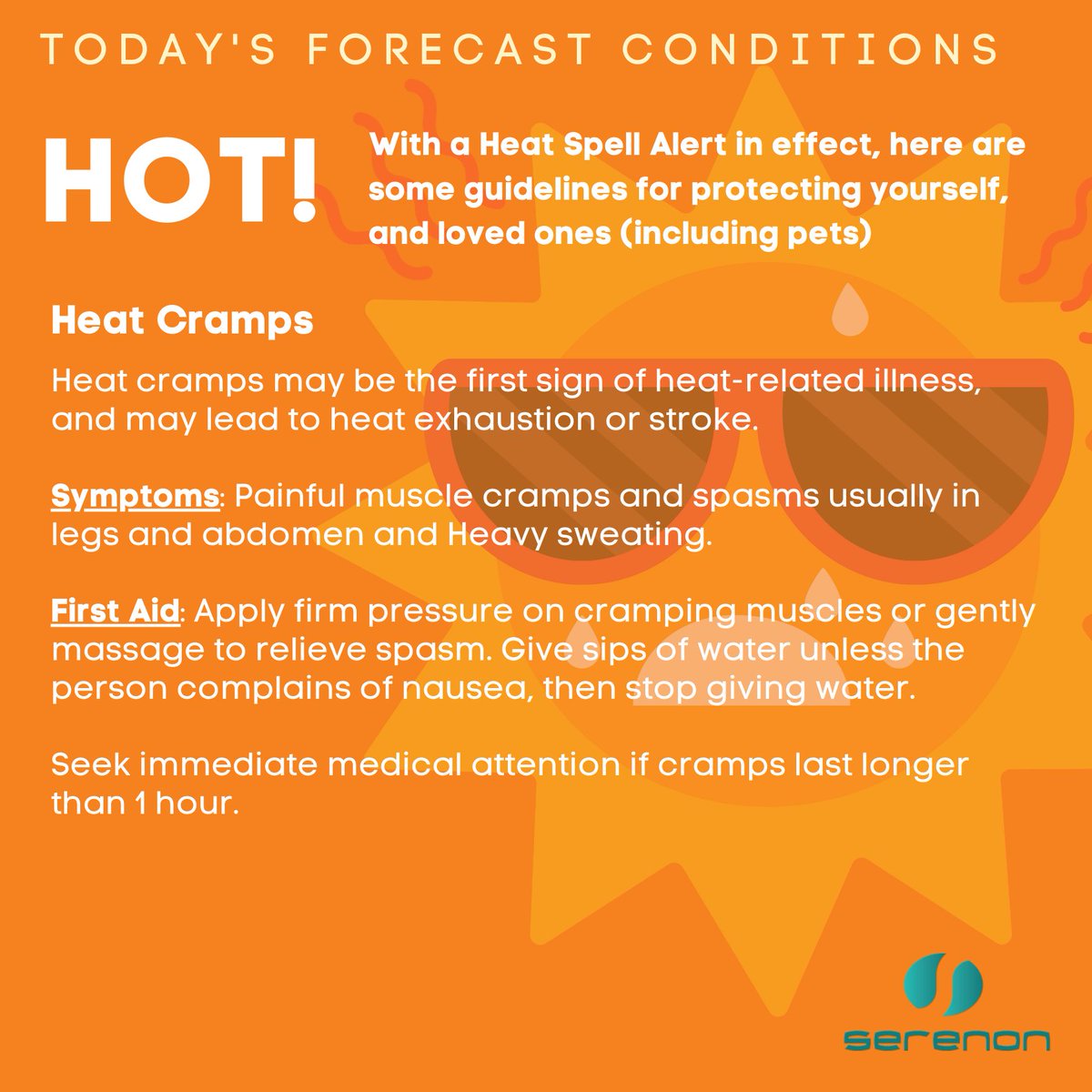 SerenonGrp's tweet photo. The @TTMetOffice has issued a Heat Spell alert! Here are some guidelines to ensure your safety and that of your loved ones (pets included) during this time https://t.co/cxPoQeoJ9u