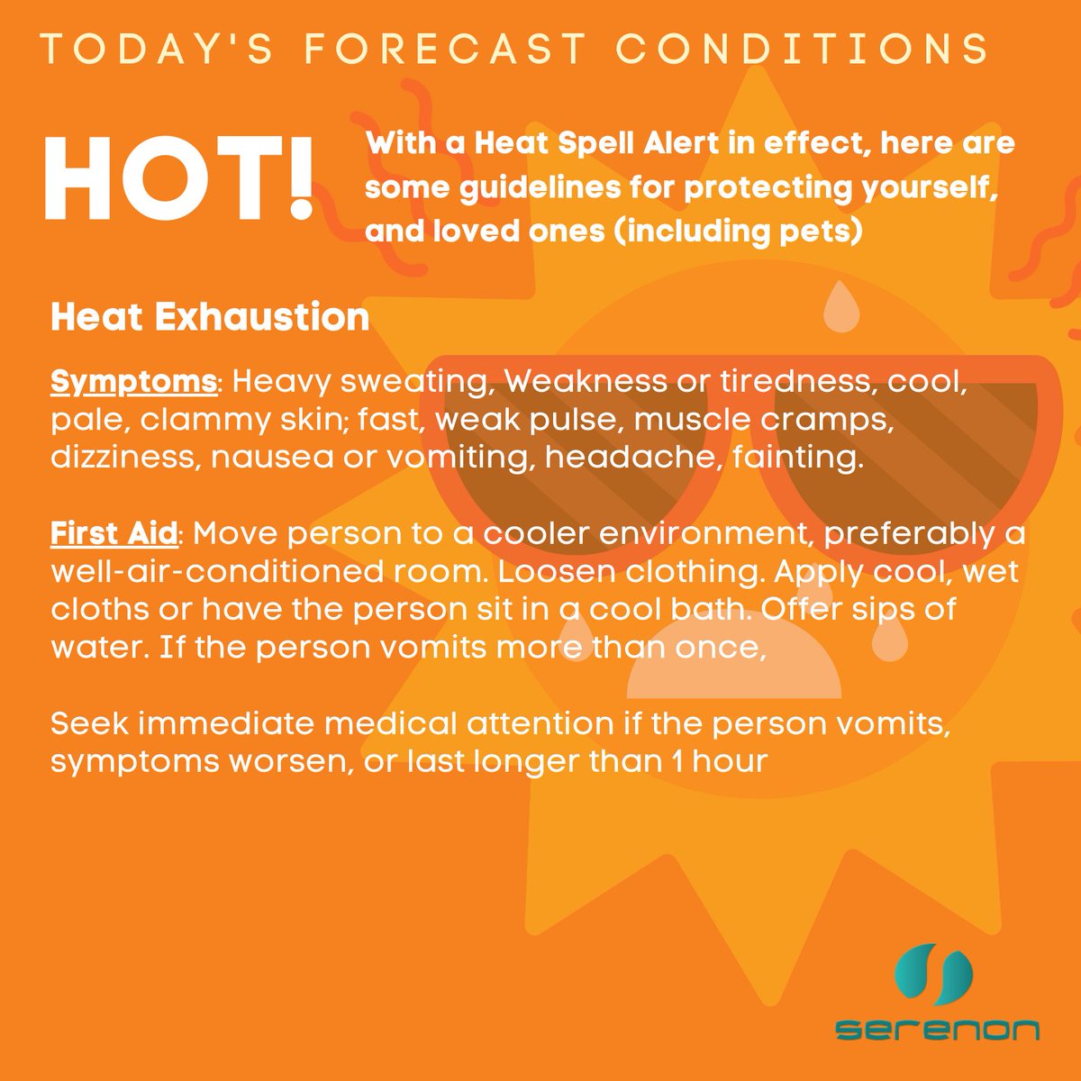 SerenonGrp's tweet photo. The @TTMetOffice has issued a Heat Spell alert! Here are some guidelines to ensure your safety and that of your loved ones (pets included) during this time https://t.co/cxPoQeoJ9u