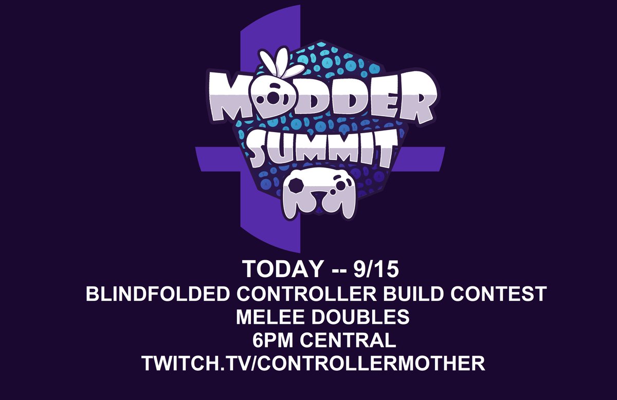 Today's Schedule -- 

Melee Doubles - 6PM
Blindfolded Controller Contest - 8PM

Join us!!