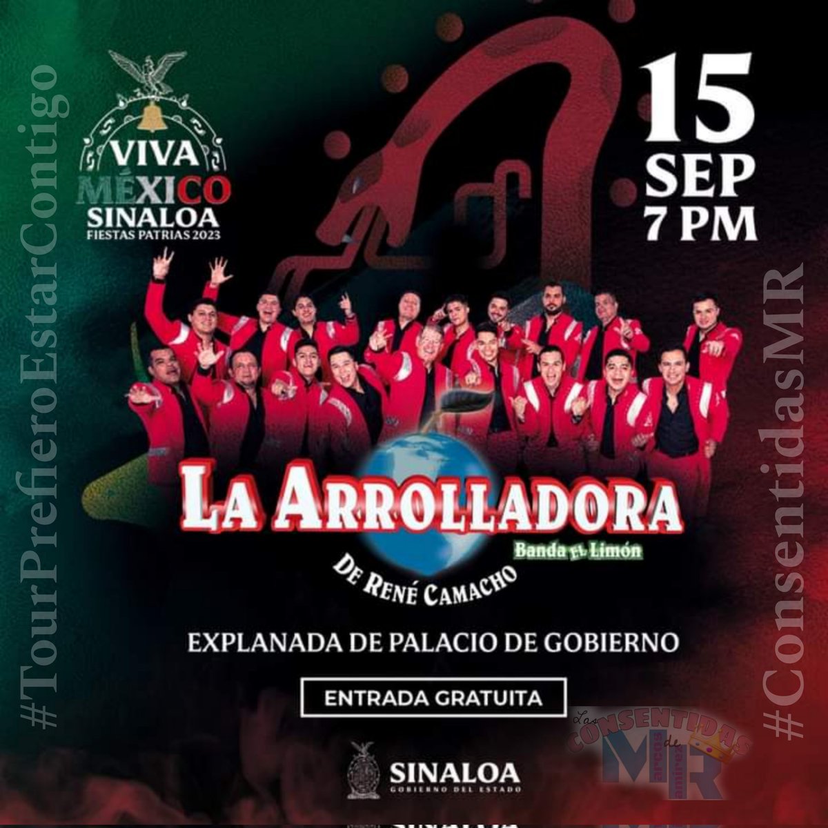 LasConsenMR's tweet photo. Hoy la @Arrolladora Banda el Limón llegá a Culiacán, Sinaloa. 
¡Ven y Vive la Experiencia!
#TourPrefieroEstarContigo. 
@LasConsenMR @marcos_abl ❣️🍋🎶

Ya pueden disfrutar de su más reciente video "Te di" 👇🏻👇🏻
https://t.co/bMf6YsqtUZ https://t.co/R21op1z2GE