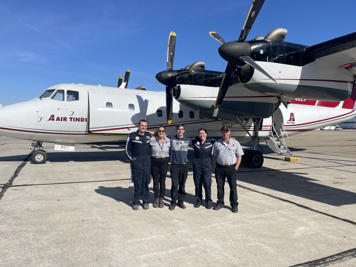 We wish to thank the ⁦@AirTindi⁩ and ⁦@AdvancedMedic⁩ teams who have been stellar at repatriating our seniors & staff. Flight #3 enroute to #Yellowknife