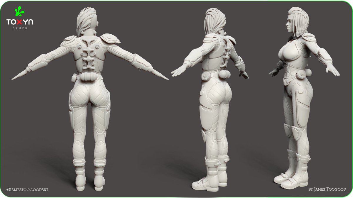 ToxynGames's tweet photo. Hey there Everyone! We've got some more awesome art to share with you. Feast your eyes on these jaw-dropping images of the 3D character from our previous post sculpted to perfection! Massive props to the genius behind this masterpiece -  https://t.co/091mWRznDu #3DModel #Sculptor https://t.co/xCr2mGqfCe