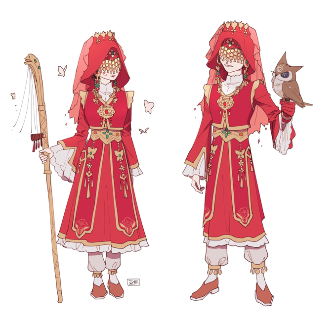 「jewelry red gloves」 illustration images(Latest)｜3pages