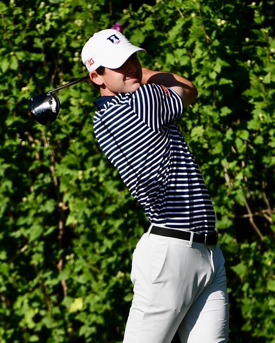 IlliniMGolf's tweet photo. . @TimmyCrawford7 Is tied for 19th at  even par with three holes remaining in his opening round to pace the Illini. 

📊: https://t.co/86kDYZdgkJ

#Illini // #HTTO https://t.co/m5SnnOYnJi