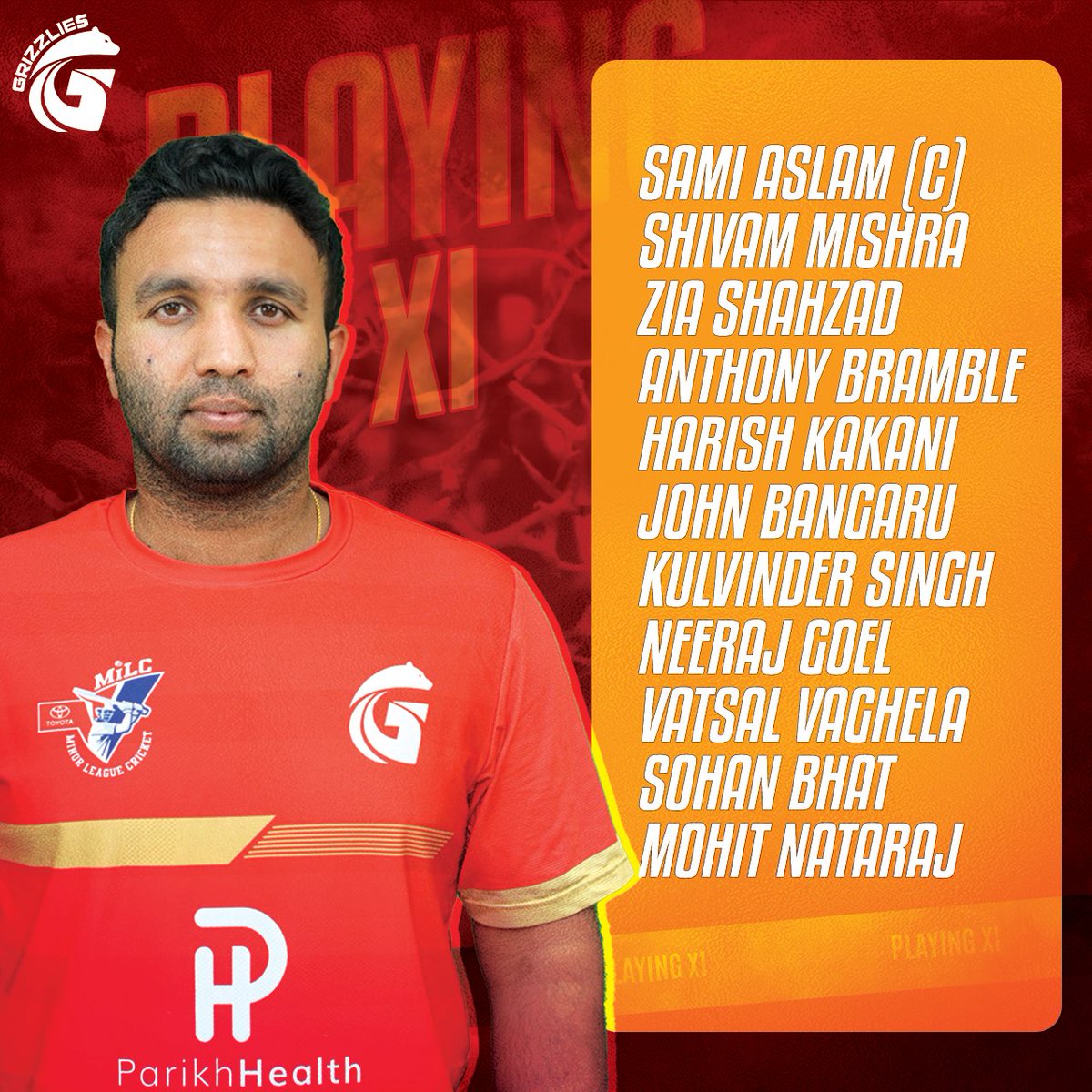 XI heroes, one team: Let's shine bright!✨

EBB won the toss and chose to bat!

#MiLC #USAcricket #GoldenStateGrizzlies #GSG #US #USA #EBBvGSG

#cricket #cricketlovers #cricketlife #cricketlove #cricketworld #cricketmatch #cricketers #cricketupdates #cricketforlife