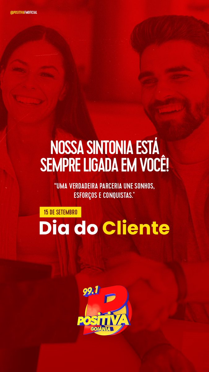 lorenafreitas's tweet image. #diadocliente @PositivaFM