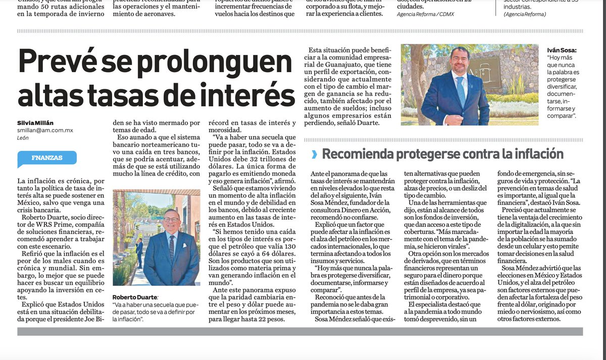 roberto_ruarte's tweet photo. Nuestra presencia en medios @WRSPrime4 en el evento de @IMEFGto en el períodico @periodicoam de #leon #guanajuato aquí con el socio #ivannsosa con el cual participamos de la ponencia ante muchos empresarios en #casadepiedra #leon #Guanajuato https://t.co/7GdmVSHu5I