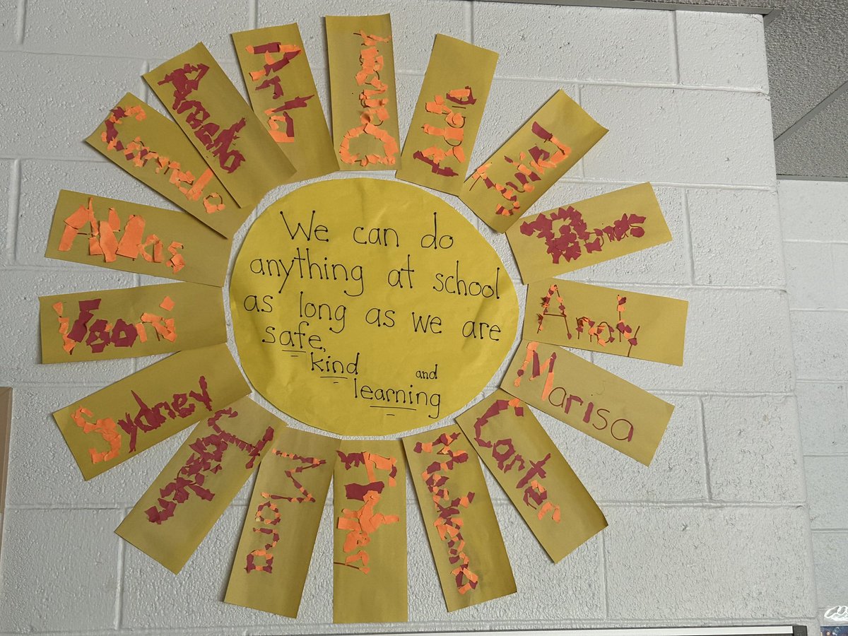 MrsMurrayRH's tweet photo. Our class did a great job brainstorming ways we can be safe at school! @JessicaBraynor @RobertHunterES @FlemRarSchools https://t.co/f8pxw4NGhh
