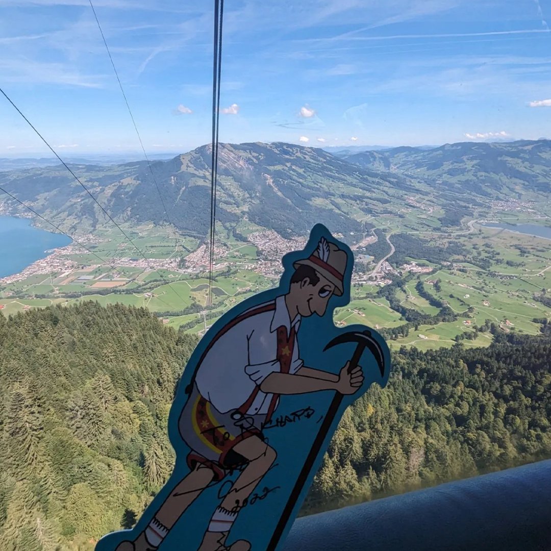 Price is Right fan won a trip to Switzerland and brought the Yodely Guy sightseeing with him. We love it! #PriceIsRight