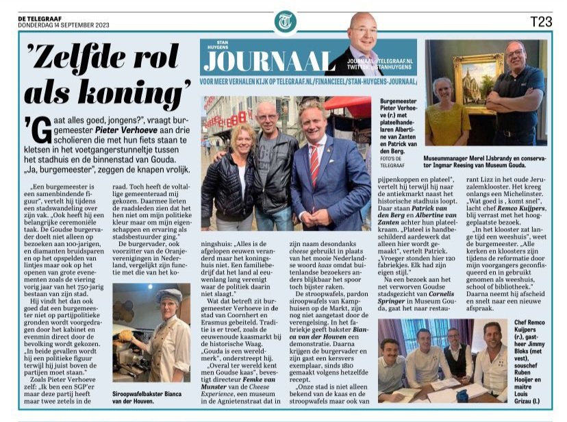 Het Stan Huygens Journaal in de <a href="/telegraaf/">De Telegraaf</a> gehaald. Mijn leven is officieel geslaagd... ;) <a href="/MuseumGouda/">MuseumGouda</a> <a href="/PieterVerhoeve/">Pieter Verhoeve</a>