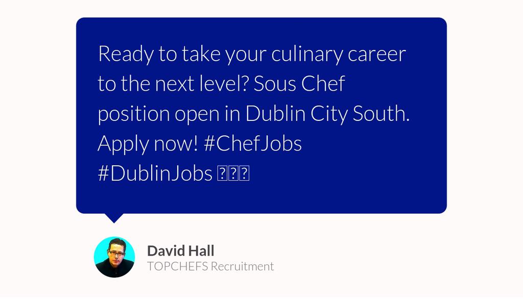TOPCHEFSIE's tweet image. Skilled Sous Chef wanted in Dublin City South. Are you ready to take on a new culinary challenge? Apply today! #ChefJobs #DublinJobs 🍲👨‍🍳

Read the full post: Sous Chef
▸ lttr.ai/AG7Wq

#KeyResponsibilities #Chefs #Chef #Restaurants #Hotel #ChefJobs #Restaurant