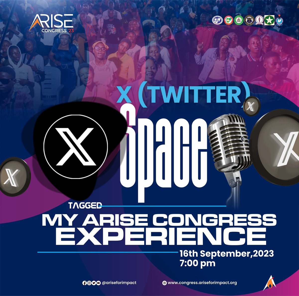 We may have departed from BICC but the spirit of #AriseCongress lives on.

We meet tomorrow at 7pm!

x.com/i/spaces/1yNxa…

#AriseCongress
#AriseforImpact
#NoYouthNoFuture
#NigerianBaptistConvention