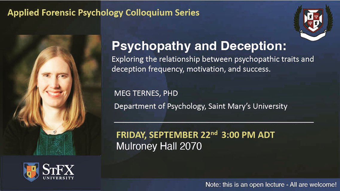 Applied Forensic Psychology StFX tweet media