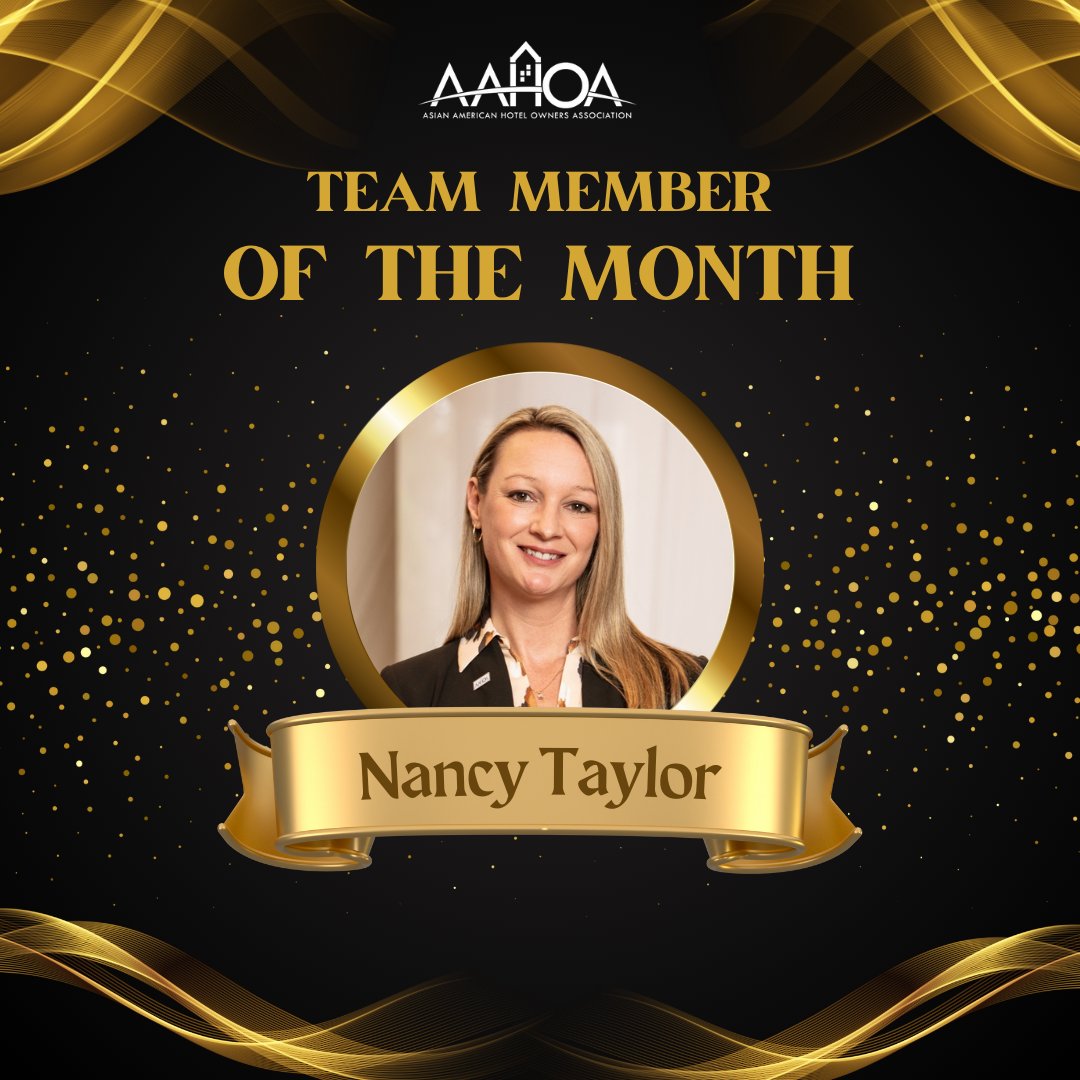 LL510Blake's tweet photo. We're thrilled to share that #AAHOA Director of Marketing Nancy Taylor was nominated by the AAHOA team for our #TeamMemberoftheMonth for August! ππ Nancy joined the AAHOA team in 2020 and continues to make a huge impact on AAHOA and our industry. #TMOTM #hospitality #hotels https://t.co/3yVoGC4y21