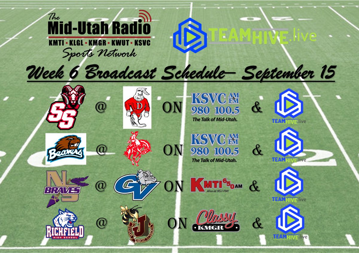 Region play gets underway tonight, don't miss the action:
📻 Mid-Utah Radio Sports Network
💻 <a href="/TeamHive_Live/">TeamHive</a> at teamhive.live        
📺 <a href="/CentralUtahTV/">CentraCom Local 10 TV</a>