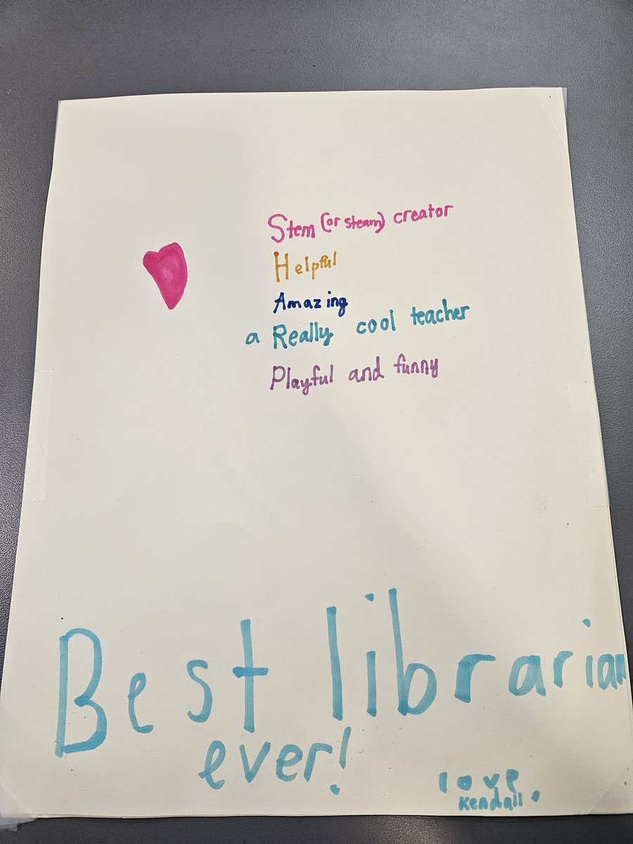 PinaplLibrarian's tweet photo. This week in library we have been celebrating #dotday. I got the sweetest card from a kiddo today inspired by the book, The Dot, and our lesson earlier this week. @DotClubConnect @peterhreynolds @Ashland_Ranch https://t.co/kyHFcYC4G9