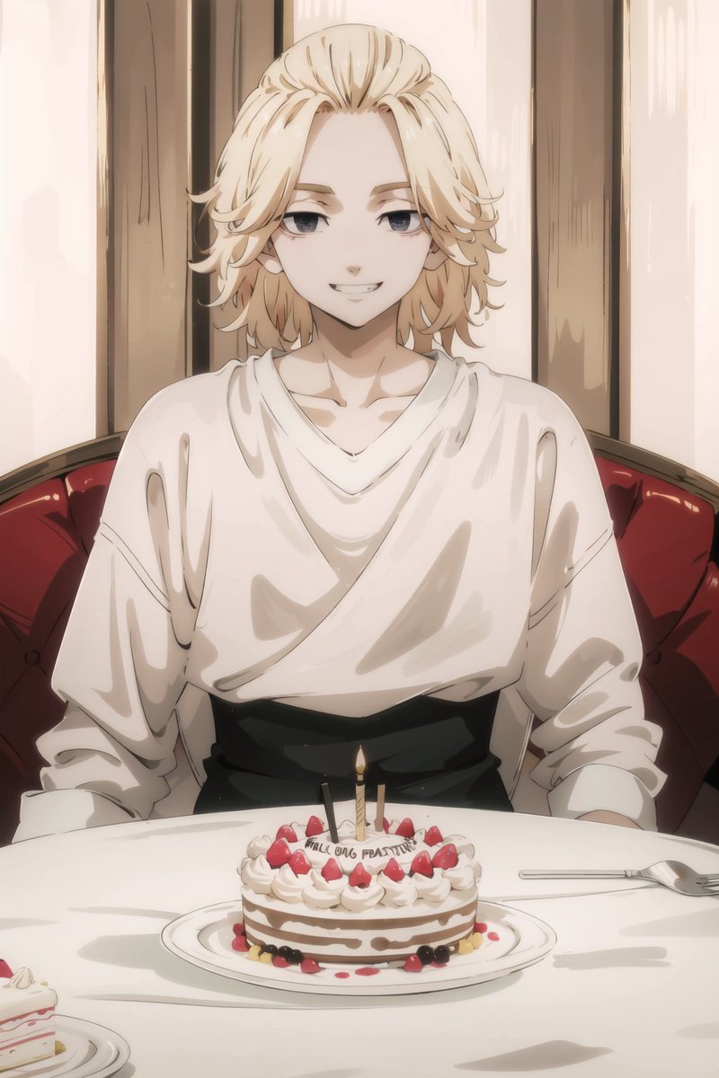 Sas_ai_archive's tweet photo. #AIart #AIイラスト #AIArtworks #AIかわいい部 #TokyoRevengers #toman_anime #manjirosano #mikey #birthdaycake 

For this special day https://t.co/m3N5QrBNNA