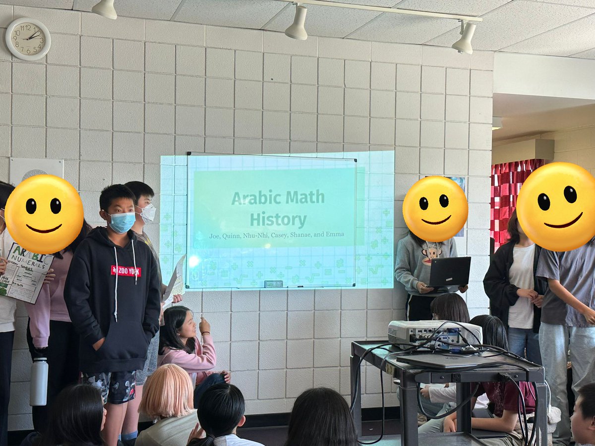 Culturally relevant inquiry - the history of different number systems, in our gr. 7/8 classrooms.
