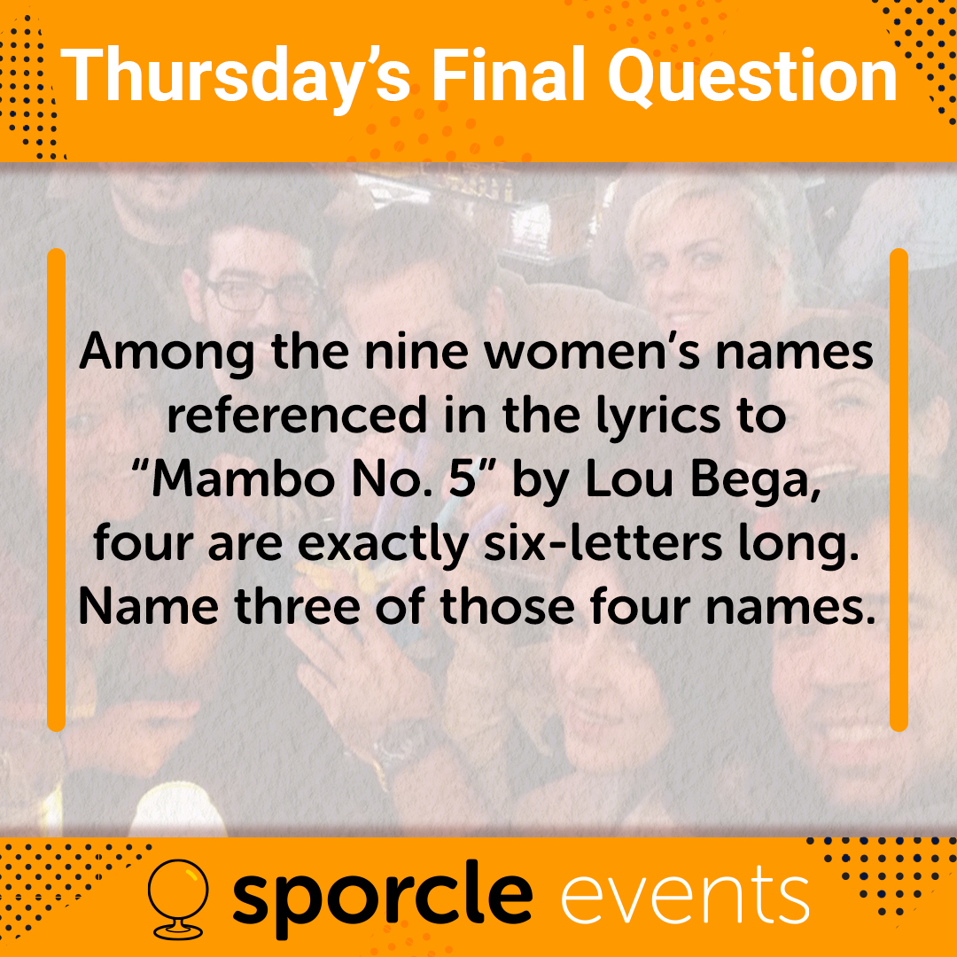 Sporcle Events tweet media